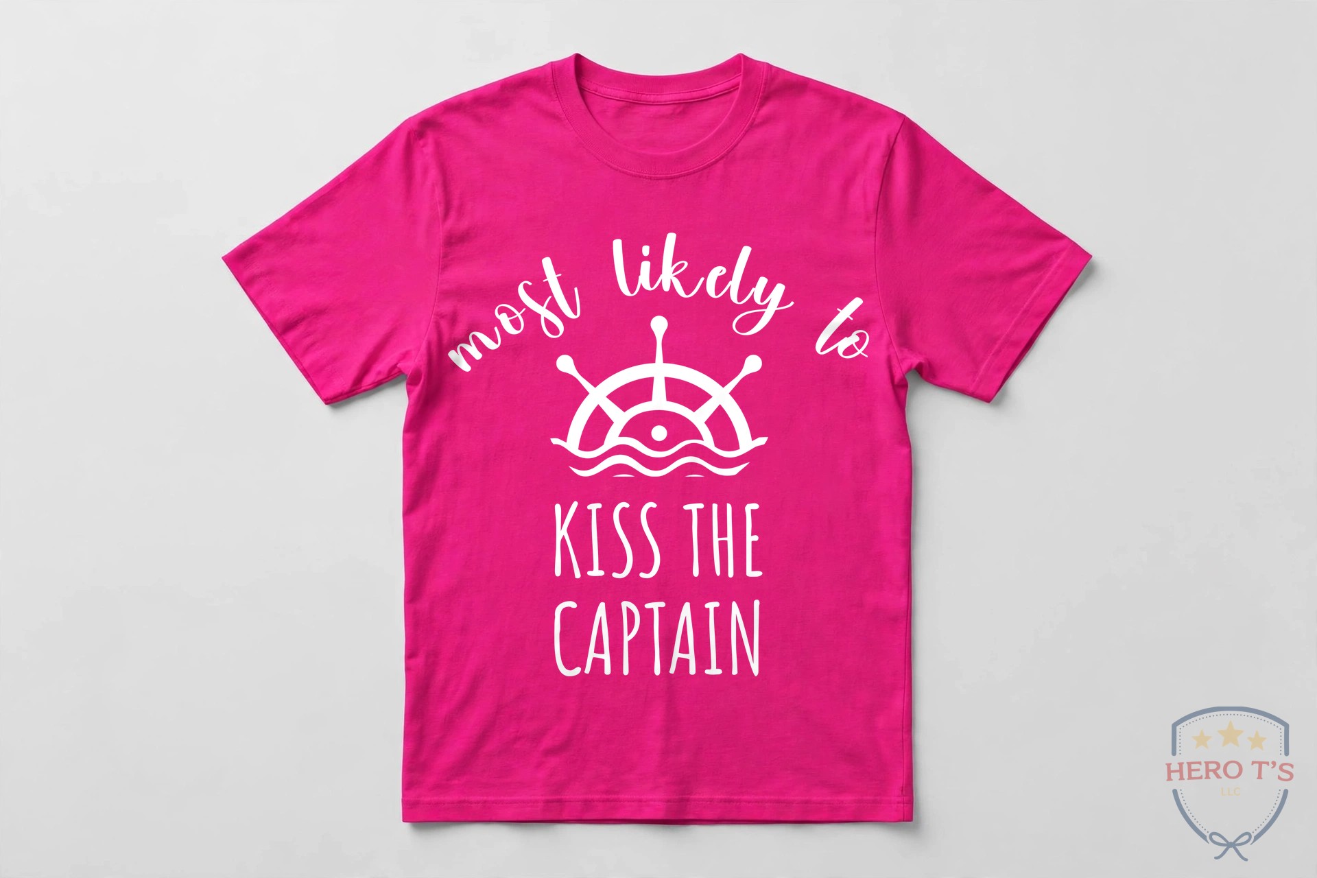 Heliconia group shirt — Most Likely To Kiss the Captain back print